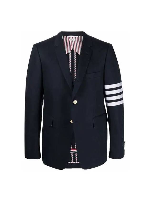 Diagonal Armband Cotton Shooting Engineer Classic Jacket Navy - THOM BROWNE - BALAAN 2