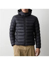 Le Logo Patch Hooded Down Jacket Dark Gray - COLMAR - BALAAN 3