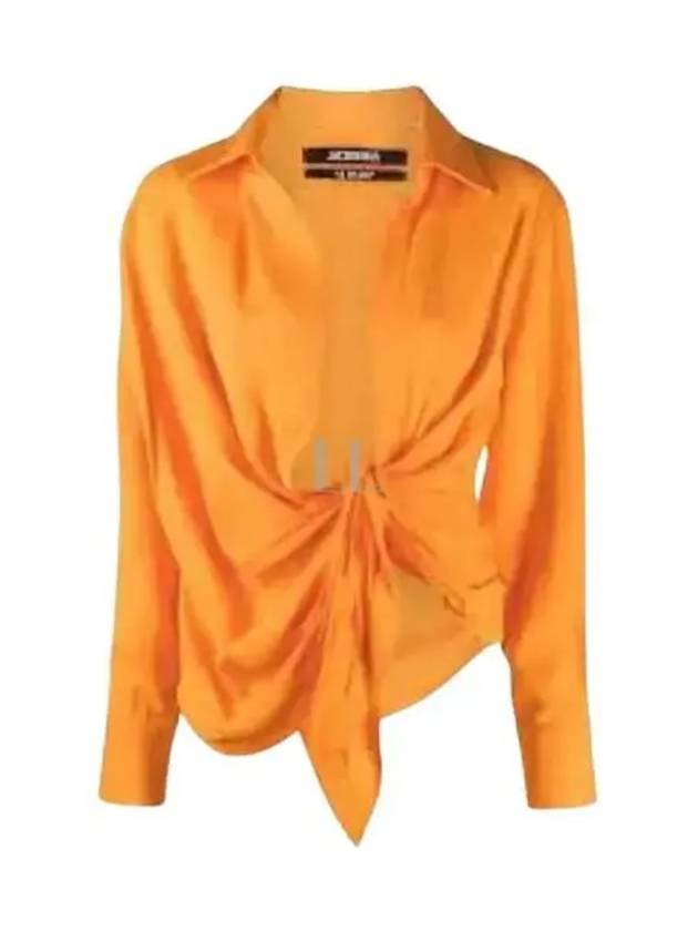 Le Chemise Bahia Twist Shirt Orange - JACQUEMUS - BALAAN 2