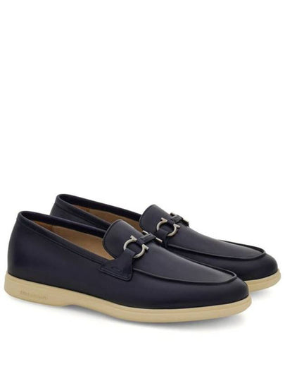 Salvatore Ferragamo Cosimo Leather Casual Loafers With Gancini Buckle Shoes - SALVATORE FERRAGAMO - BALAAN 2