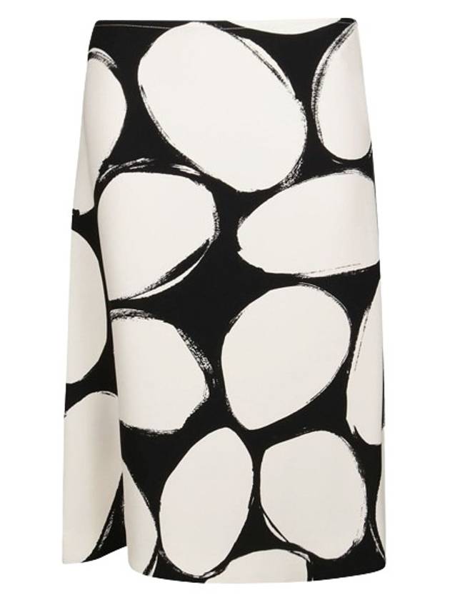 Pebble Print A-Line Skirt Black - MARNI - BALAAN 2