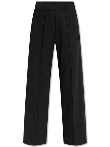 Moncler Trousers With Hem Slits, Women's, Navy Blue - MONCLER - BALAAN 1