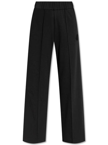 Moncler Trousers With Hem Slits, Women's, Navy Blue - MONCLER - BALAAN 1