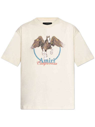 Amiri T-shirt With Print, Women's, Beige - AMIRI - BALAAN 1