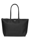 Large Shopper Tote Bag Black - LACOSTE - BALAAN 1