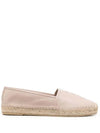 Debossed Logo Espadrille 458573AAALP - SAINT LAURENT - BALAAN 1