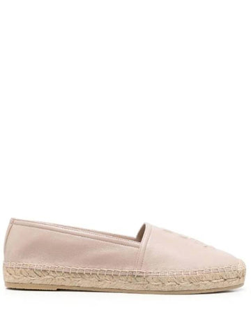 Leather Espadrilles Beige - SAINT LAURENT - BALAAN 1