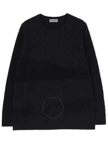 Yohji Yamamoto Round Neck With Design Switching, Brand Size 3 (Large) - YOHJI YAMAMOTO - BALAAN 1