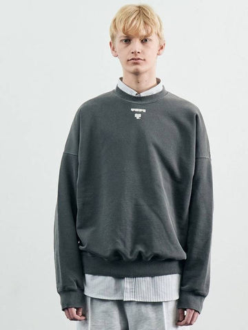 Y PIGMENT OVER SWEATSHIRT CHARCOAL - YCW - BALAAN 1