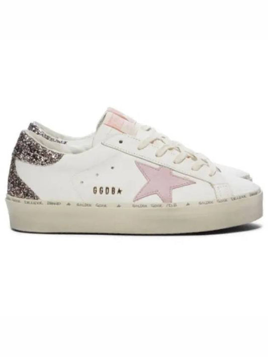 High Pink Star Glitter Low Top Sneakers White - GOLDEN GOOSE - BALAAN 2