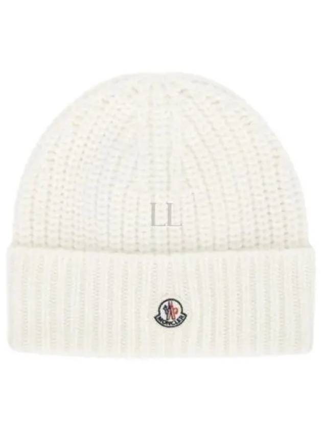 Wool Beanie White - MONCLER - BALAAN 2