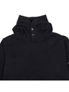 Garment Dyed Hoodie Black - STONE ISLAND - BALAAN 4