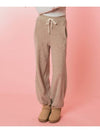 Terry Fleece Jogger Pants Mocha Beige - ETRE AU SOMMET - BALAAN 2