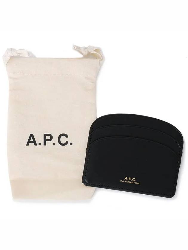 Demi Lune Card Holder Black - A.P.C. - BALAAN 5