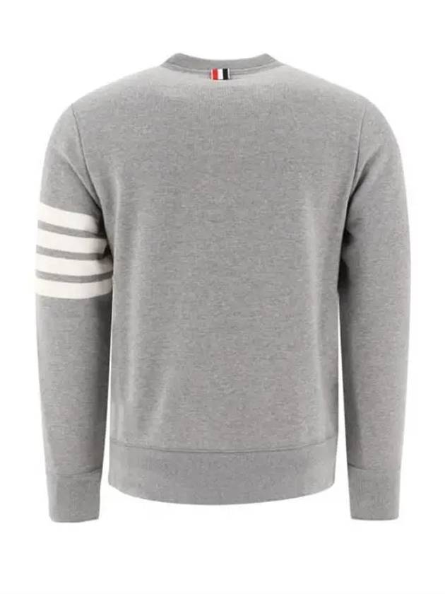 4 Bar Loopback Jersey Sweatshirt Light Grey - THOM BROWNE - BALAAN 3