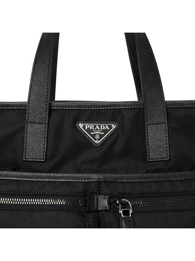 Re-Nylon Saffiano Tote Bag Black - PRADA - BALAAN 9