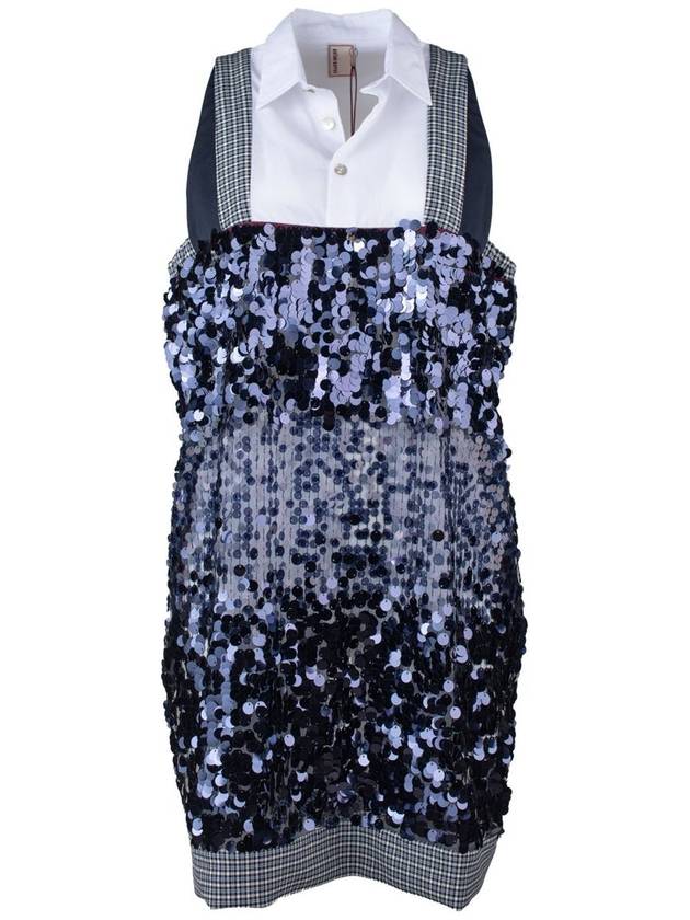 Antonio Marras Blue Sequin Patchwork Dress - ANTONIO MARRAS - BALAAN 1