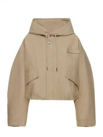 Jacquemus logo patch nylon hooded parka - JACQUEMUS - BALAAN 1