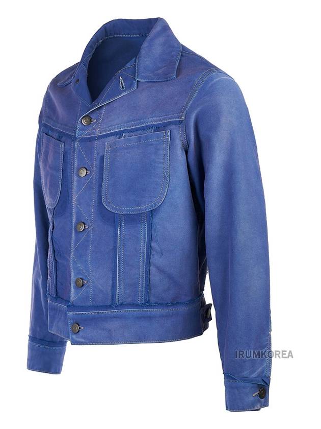 Worker Moleskin Jacket Cobalt Blue - MAISON MARGIELA - BALAAN 3