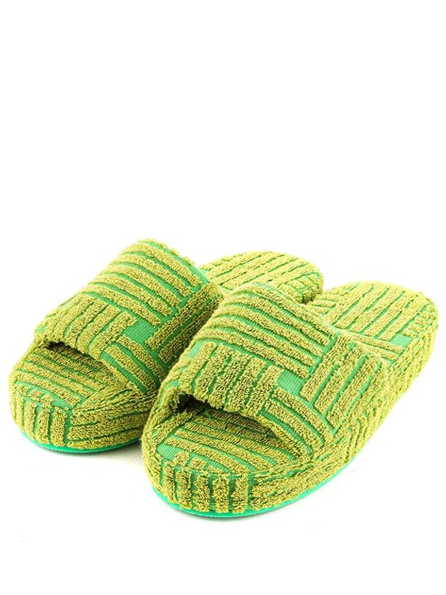 Towel Emboss Weaving Slippers Paraket Kiwi - BOTTEGA VENETA - BALAAN.