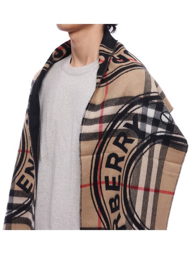 Montage Print Cashmere Scarf Beige - BURBERRY - BALAAN 5