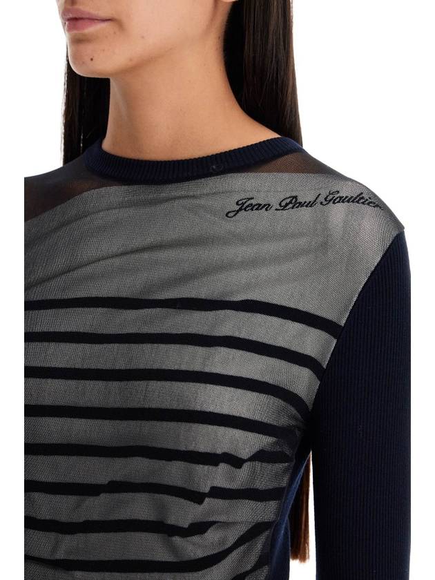 "striped mesh sailor shirt - JEAN PAUL GAULTIER - BALAAN 4