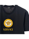 Gold Medusa Embroidery Logo Short Sleeve TShirt 1008469 - VERSACE - BALAAN 3