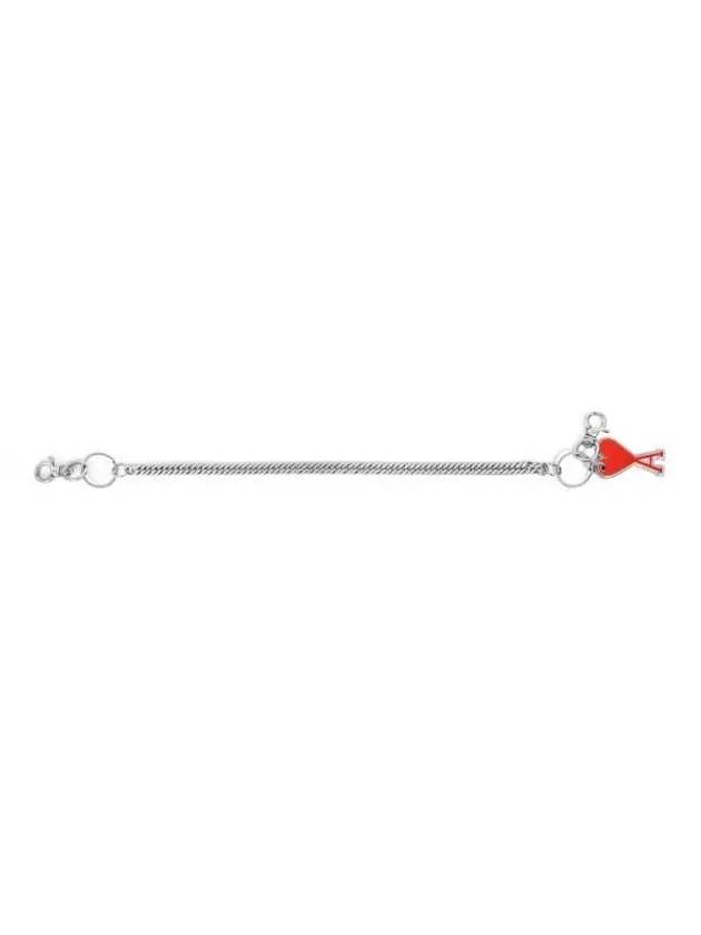 Heart Logo Chain Key Holder Red - AMI - BALAAN 5