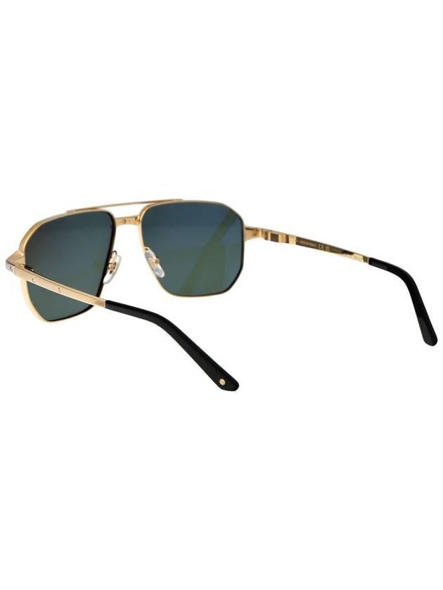 Eyewear Engraved Logo Pilot Frame Sunglasses CT0424S - CARTIER - BALAAN 5