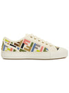 Domino Embroidered FF Logo Low-Top Sneakers - FENDI - BALAAN 5