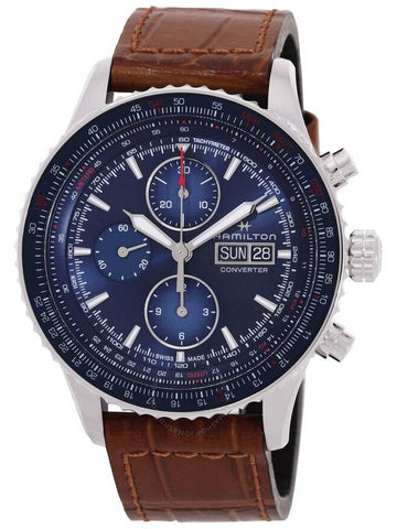 Hamilton Khaki Aviation Chronograph Automatic Blue Dial Watch H76746540 - HAMILTON - BALAAN 1