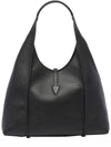 T Timeless Leather Hobo Tote Bag Black - TOD'S - BALAAN 5