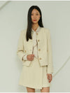 Women's BETTY Tweed Jacket Ivory - AME - BALAAN 4