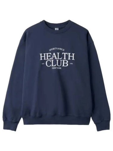 Gym sweatshirt navy t shirt - SPORTY & RICH - BALAAN 1