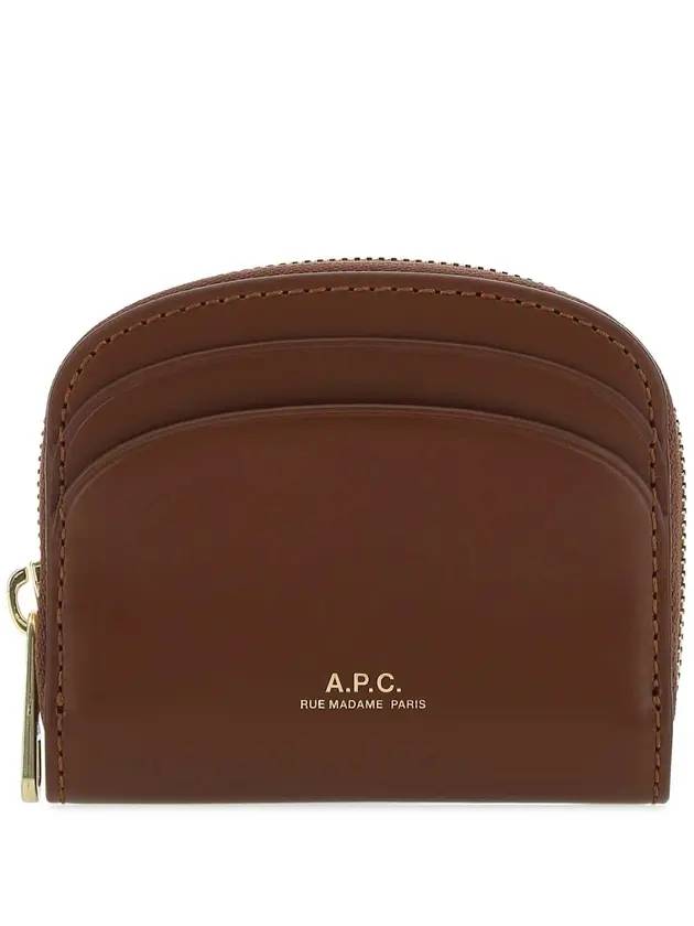 Half Moon Card Coin Wallet Brown - A.P.C. - BALAAN 1