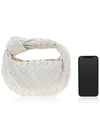 Jodie Intrecciato Small Tote Bag White - BOTTEGA VENETA - BALAAN 7