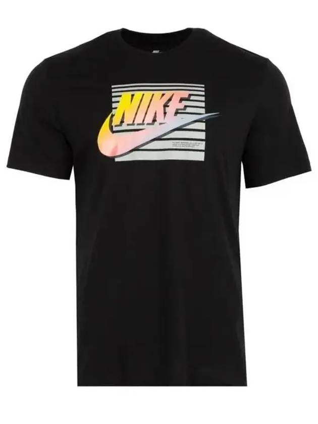 Men's Sportswear 6MO Futura Short Sleeve T-Shirt Black - NIKE - BALAAN 2