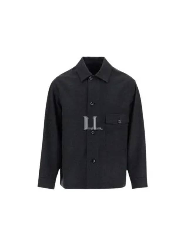 One Pocket Over Long Sleeve Shirt Black - LEMAIRE - BALAAN 2