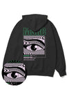 Of the Eye Vivid Green Overfit Hoodie Black - MONSTER REPUBLIC - BALAAN 4