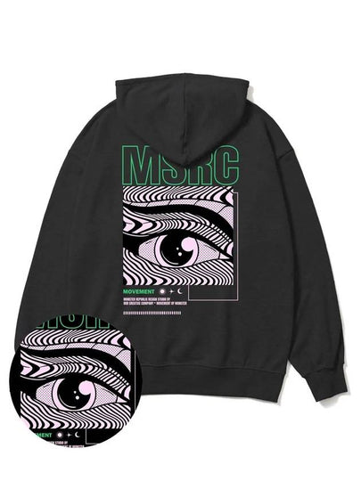 Of The Eye Vivid Green Overfit Hoodie Black - MONSTER REPUBLIC - BALAAN 2