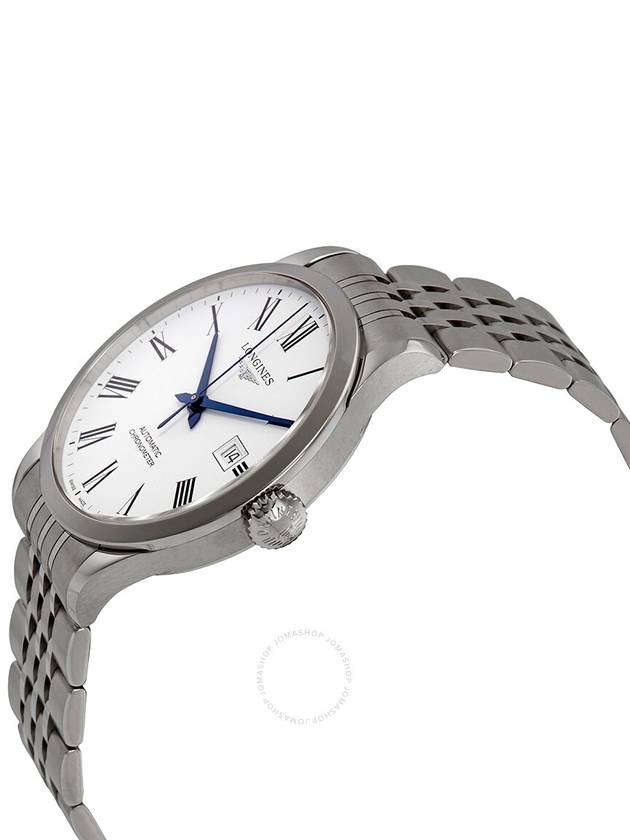 Record Collection Automatic Stainless Steel Watch White - LONGINES - BALAAN 3