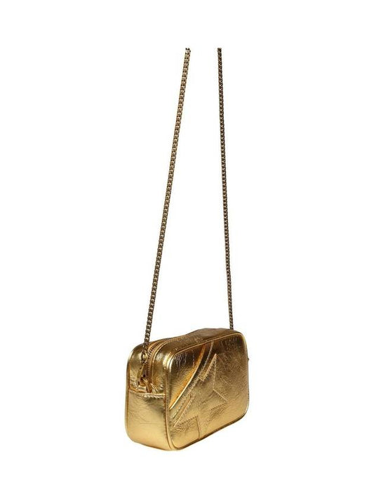 Laminated Leather Star Shoulder Bag Gold - GOLDEN GOOSE - BALAAN 1