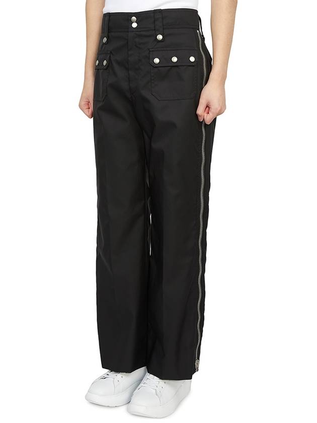 Nylon Straight Pants Black - GUCCI - BALAAN 3