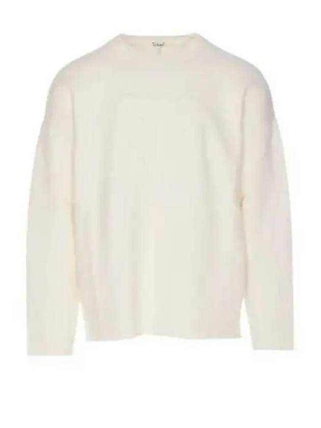 Debossed Anagram Wool Knit Top White - LOEWE - BALAAN 2