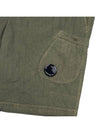 Lens Wappen Cotton Shorts Green - CP COMPANY - BALAAN 6