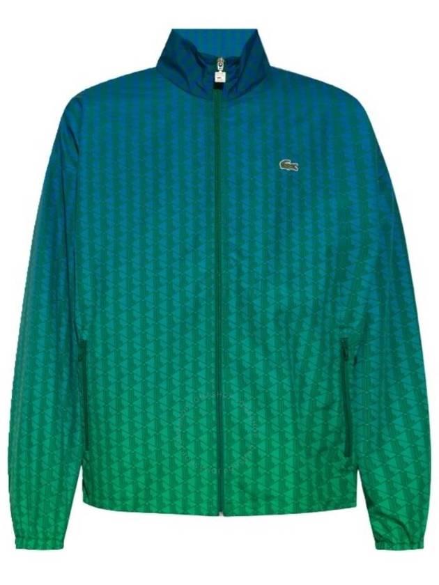 Lacoste Monogram Ombre Showerproof Track Jacket, Brand Size 48 (US Size 38) - LACOSTE - BALAAN 1