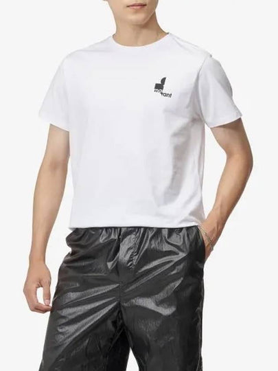 Zafferh Logo Print Short Sleeve T-Shirt White - ISABEL MARANT - BALAAN 2