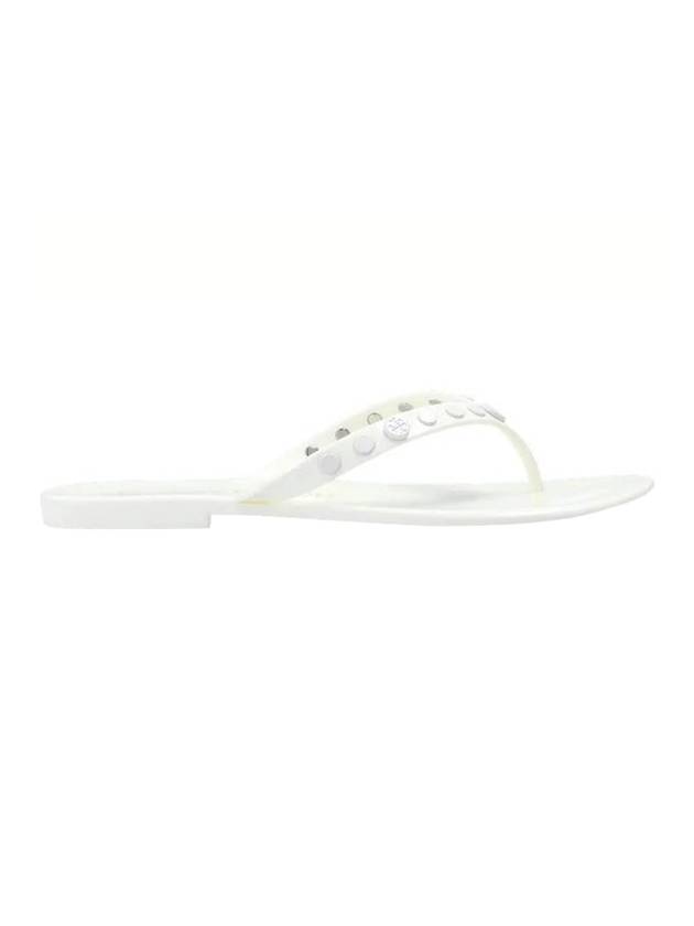 Studded Jelly Flip Flops Ivory - TORY BURCH - BALAAN 1