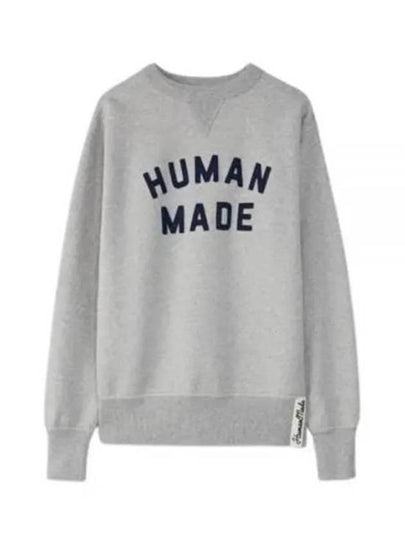 Logo Crew Neck Sweatshirt Grey - HUMAN MADE - BALAAN 2