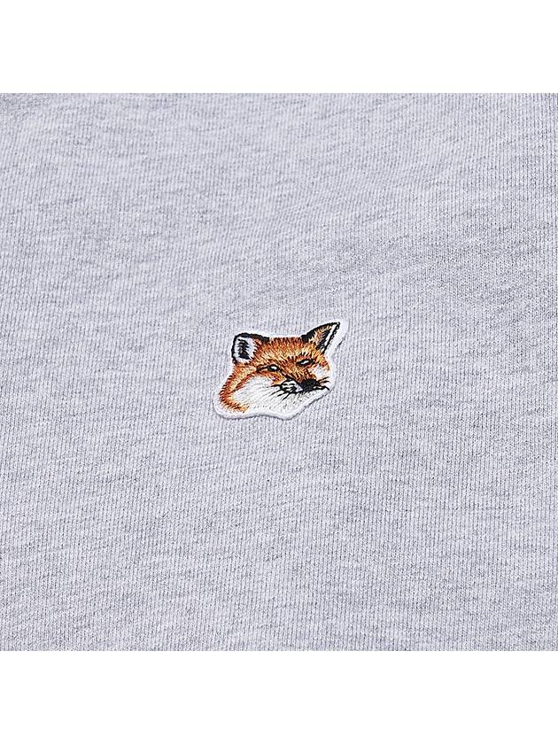 Fox Head Patch Half Zipper Sweatshirt Light Grey Melange - MAISON KITSUNE - BALAAN 6